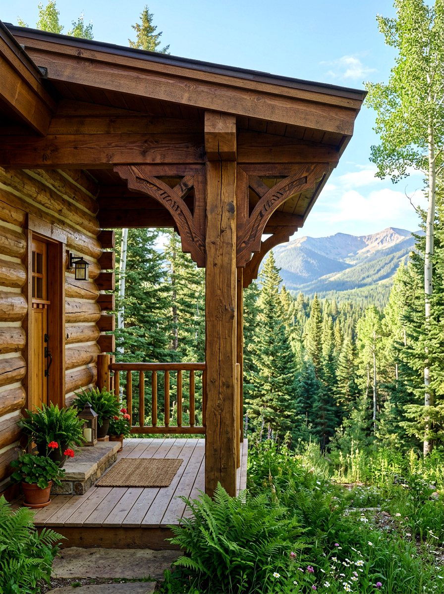 Decorative Corbel Accent - 30 porch columns decor ideas