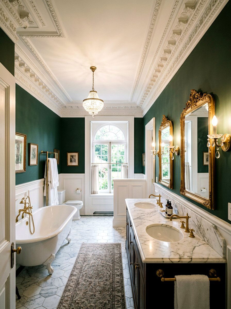 Decorative Crown Molding - 30 old world bathroom ideas