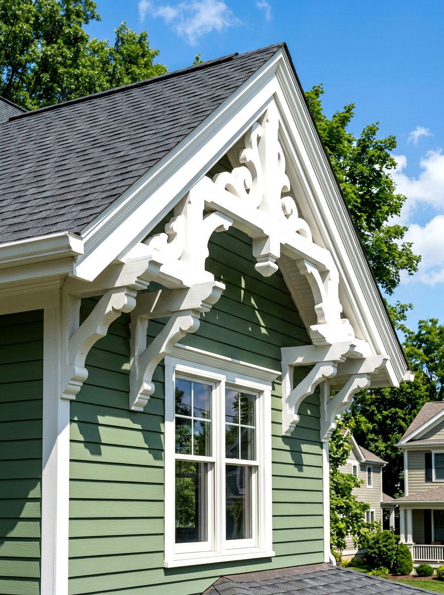 Decorative Gables Brackets - 30 craftsman exterior ideas