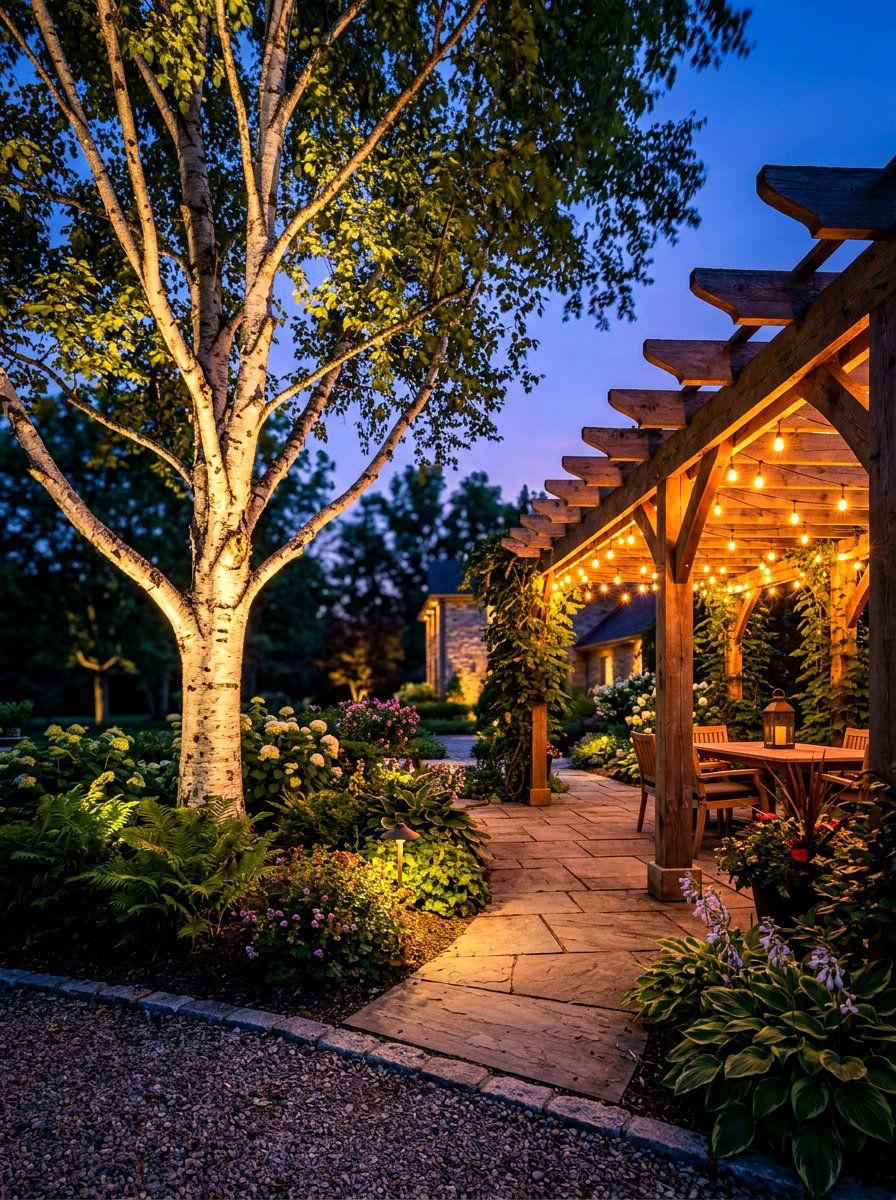 Decorative Garden Lighting - 30 winter garden ideas
