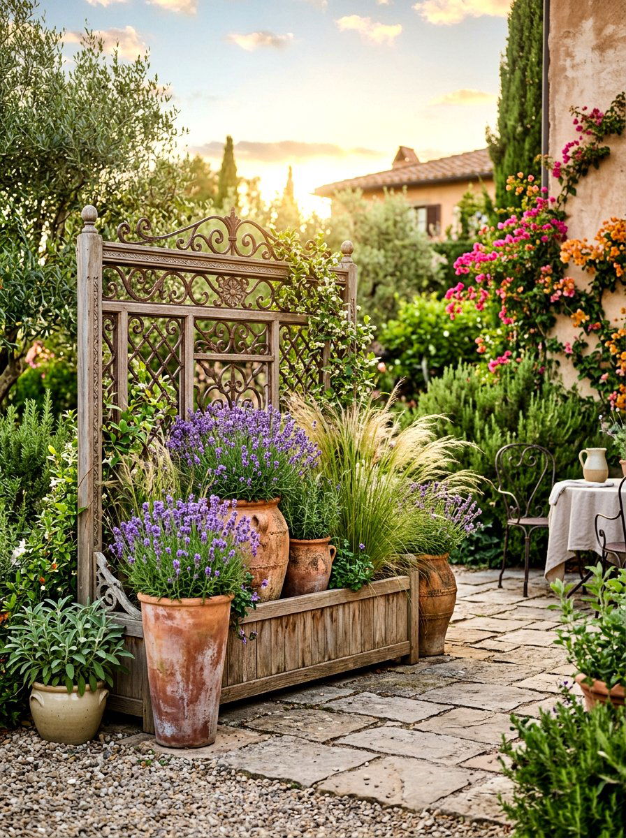 Decorative Garden Planter Box - 30 AC unit landscaping ideas