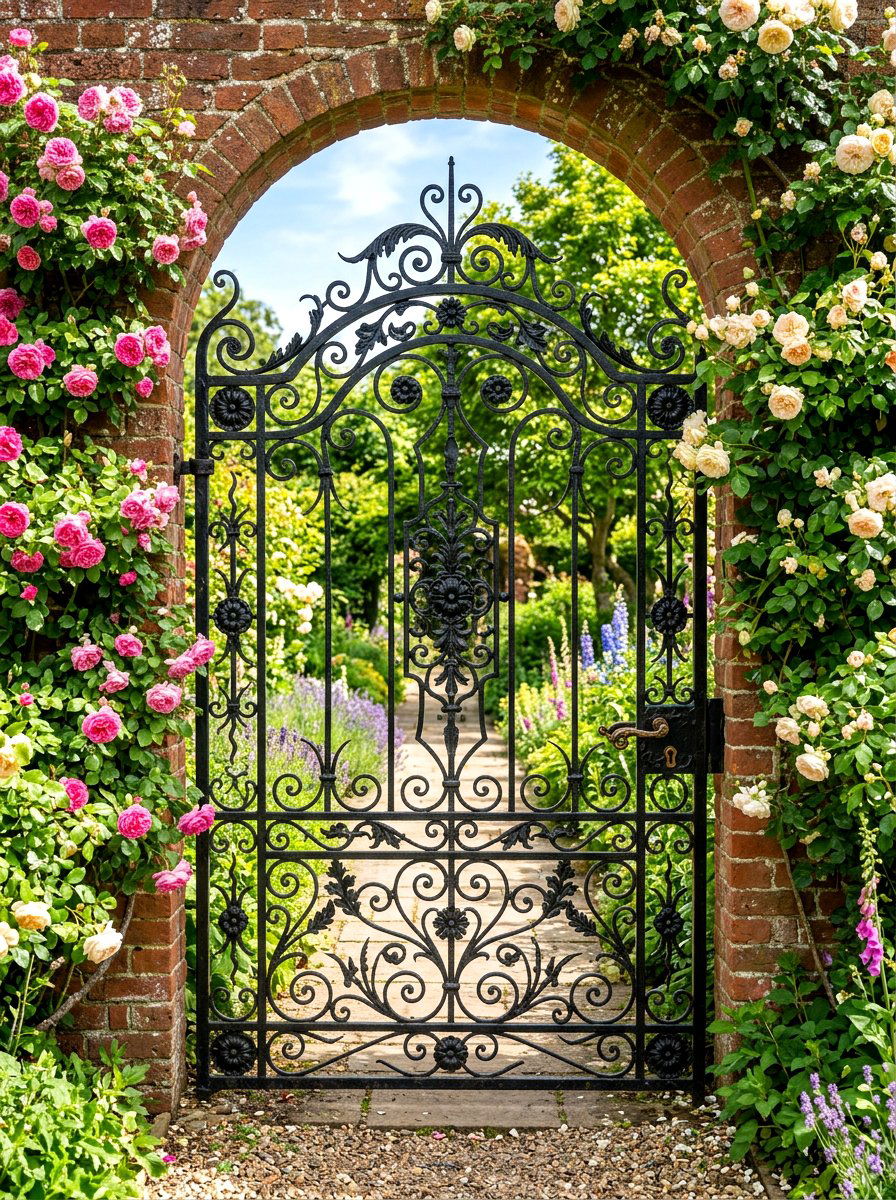 Decorative Iron Gate - 30 AC unit landscaping ideas