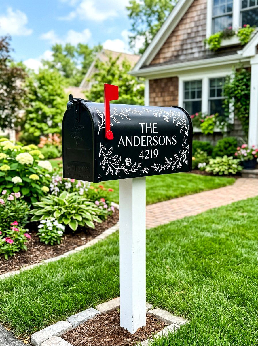 Decorative Mailbox Decals - 30 mailbox curb appeal ideas