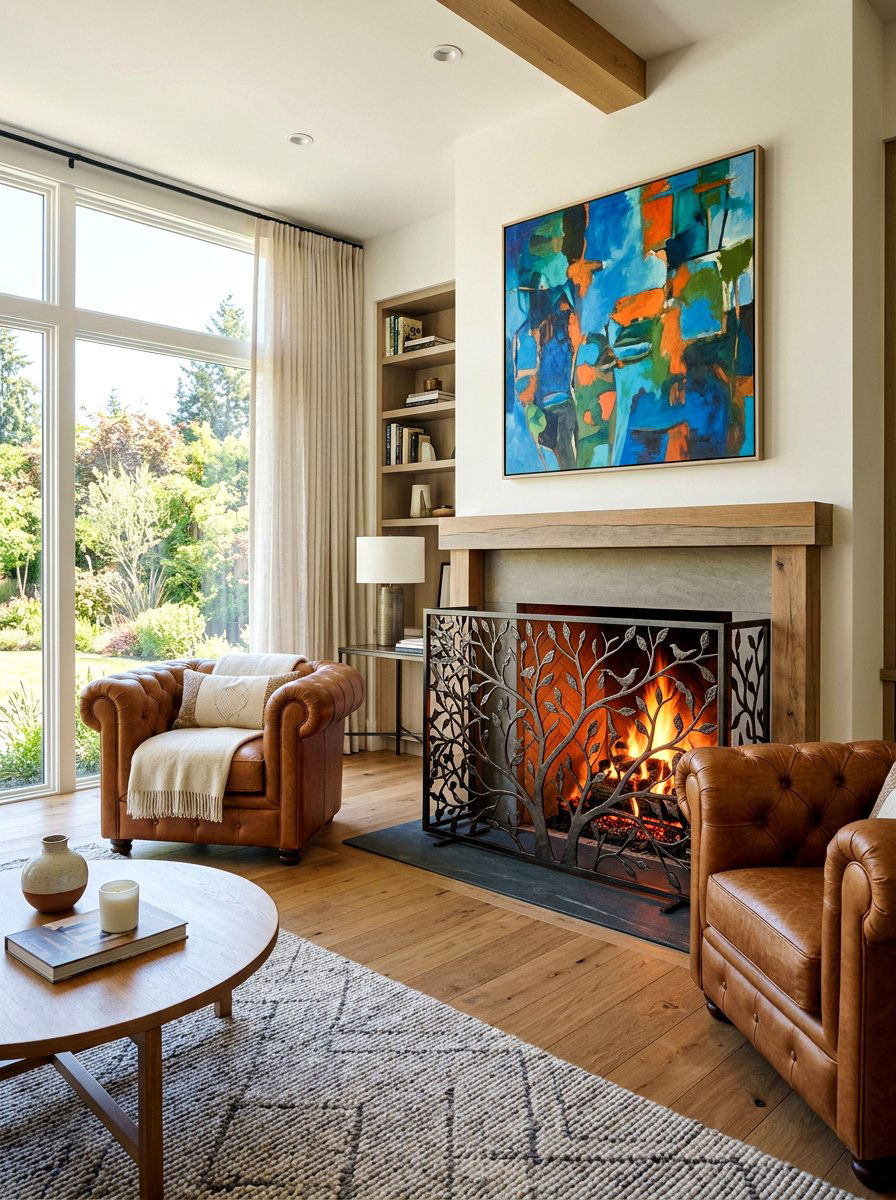 Decorative Metal Screen For Fireplace - 30 laser cut privacy panel ideas
