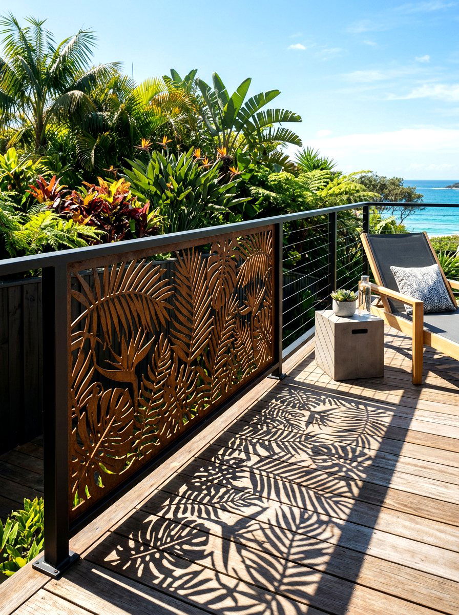 Decorative Railing Panel - 30 deck railing ideas
