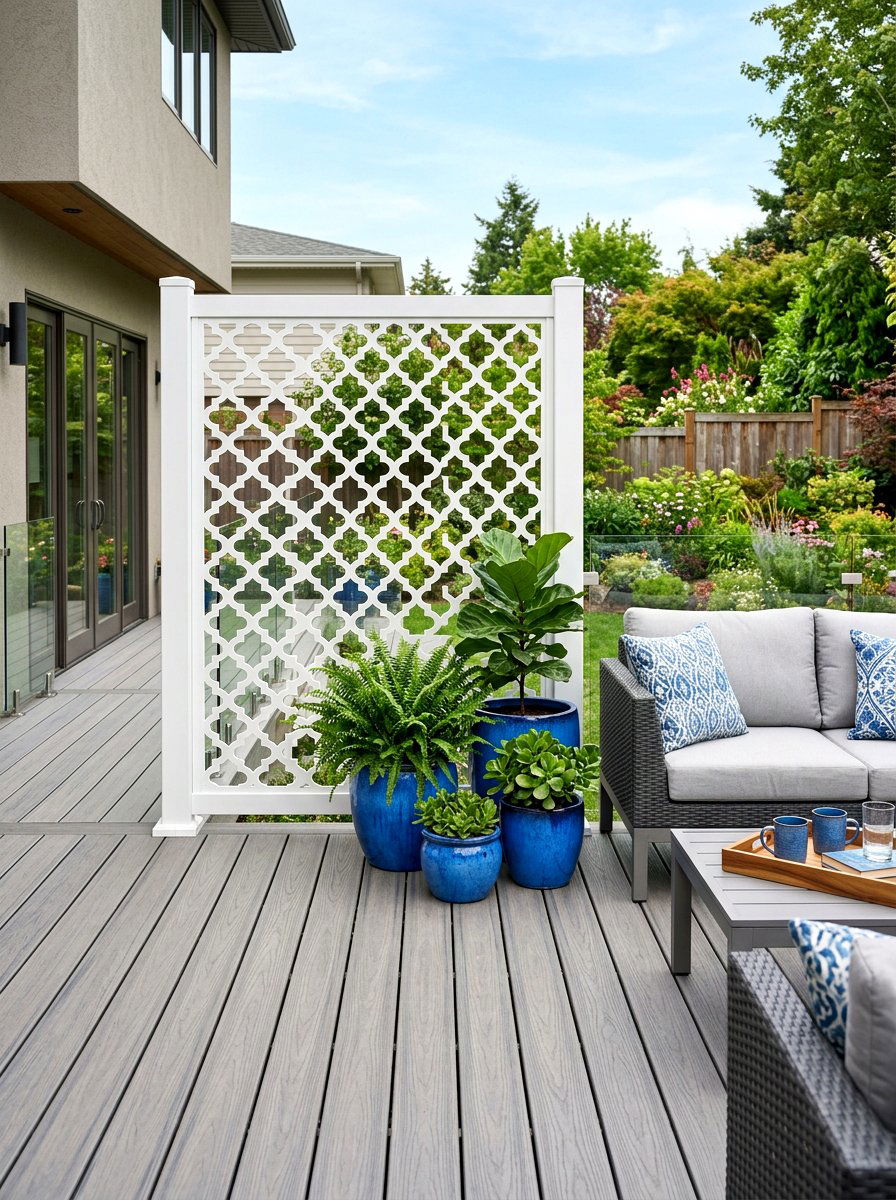 Decorative Resin Privacy Screen - 30 decorative privacy screen ideas