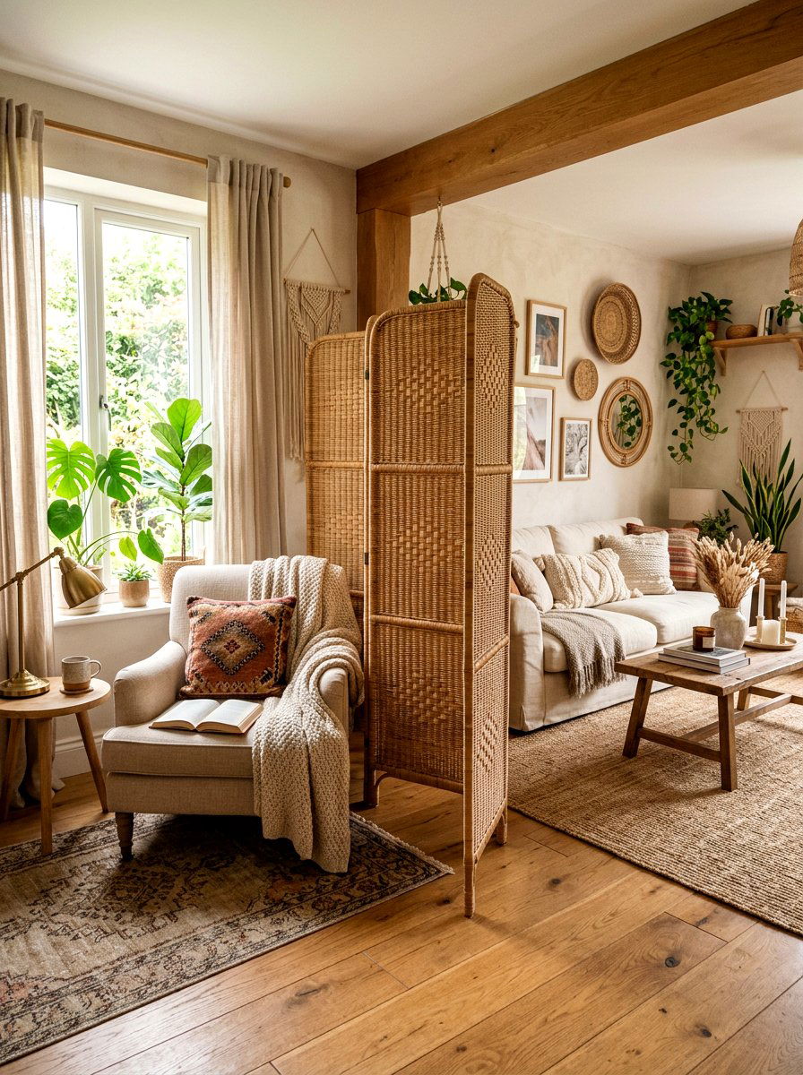 Decorative Screen Divider - 30 open plan with cozy zones ideas