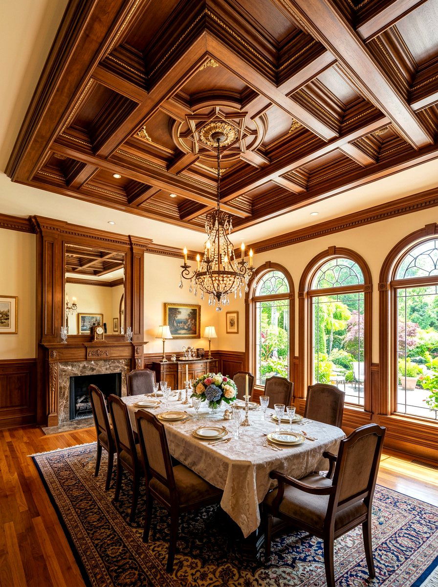 Decorative Tray Ceiling Room - 30 Tuscan supper room ideas