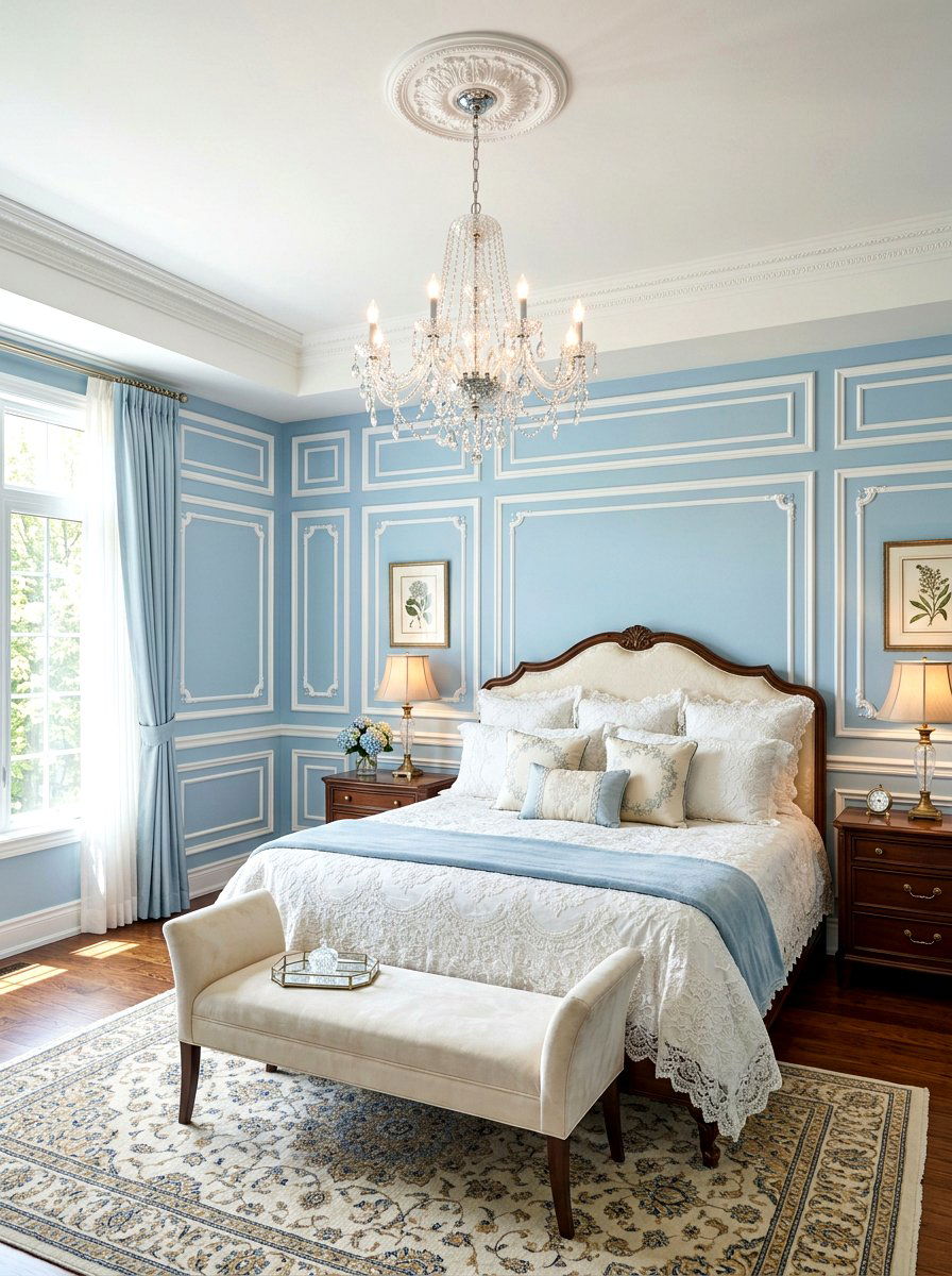 Decorative Wall Paneling - 30 frilly bedroom ideas