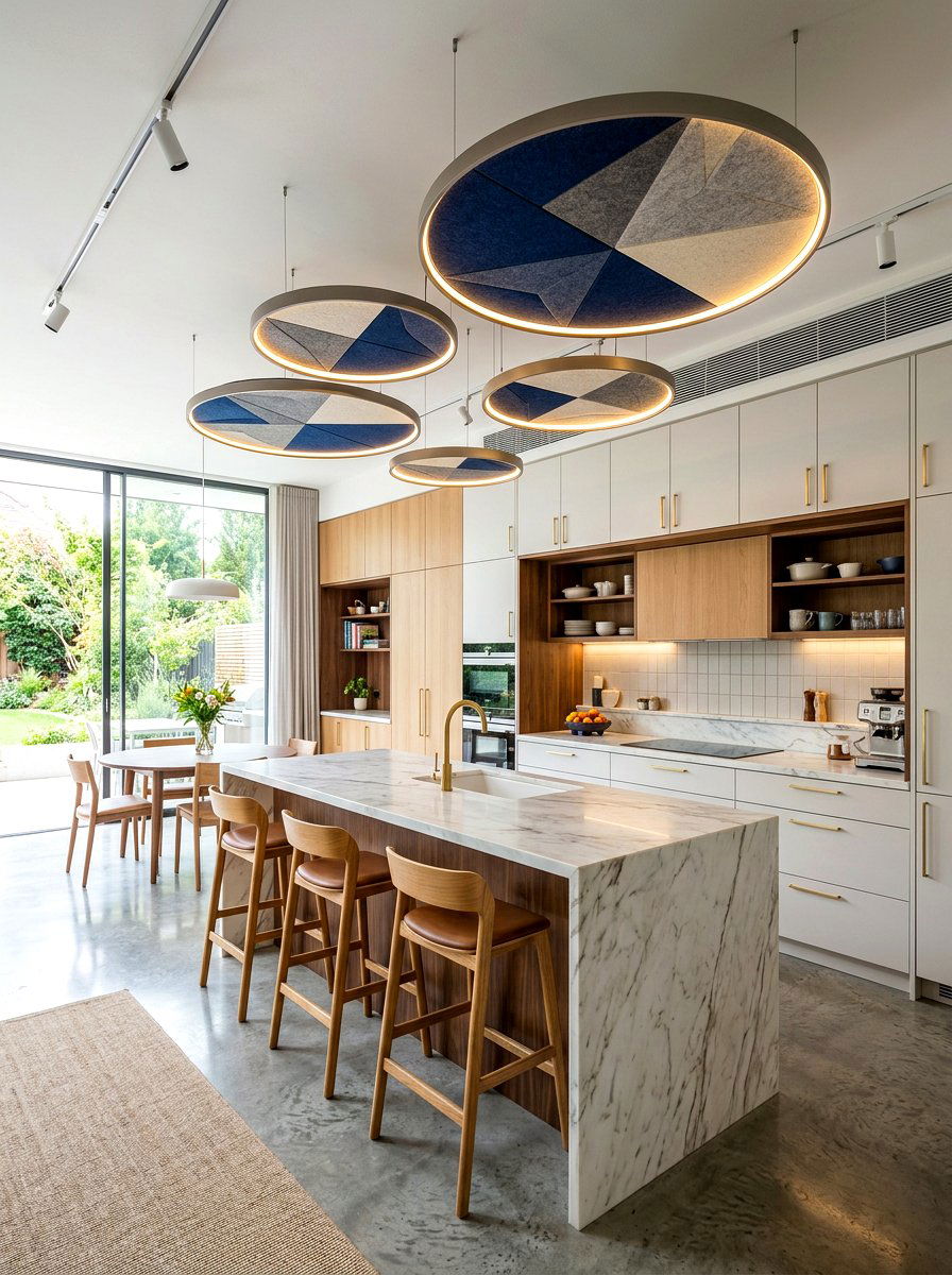 Decorative acoustic clouds - 30 sound absorbing decor ideas