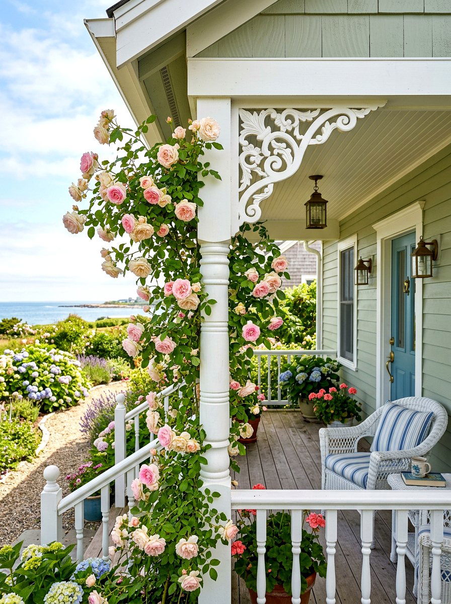 Decorative bracket porch column - 30 porch column ideas
