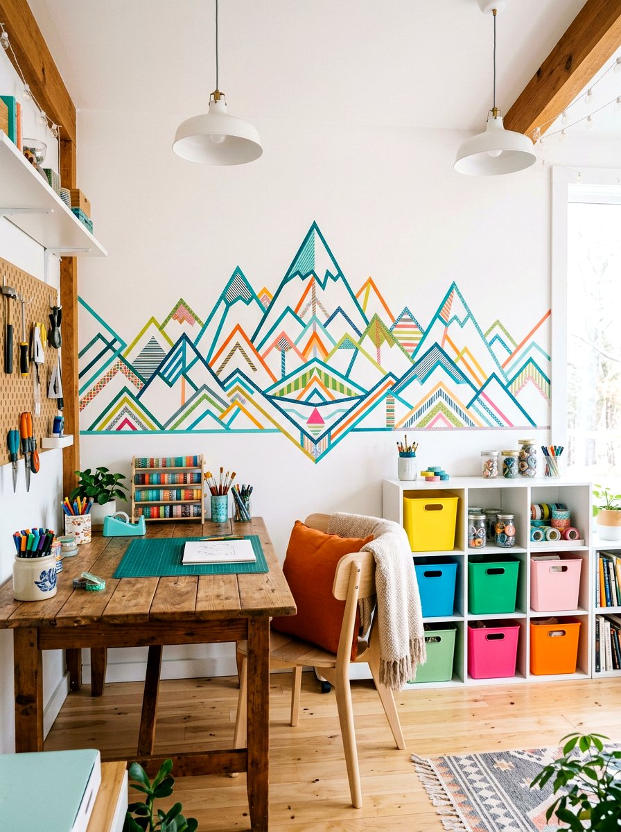 Decorative washi tape - 30 no paint decor ideas