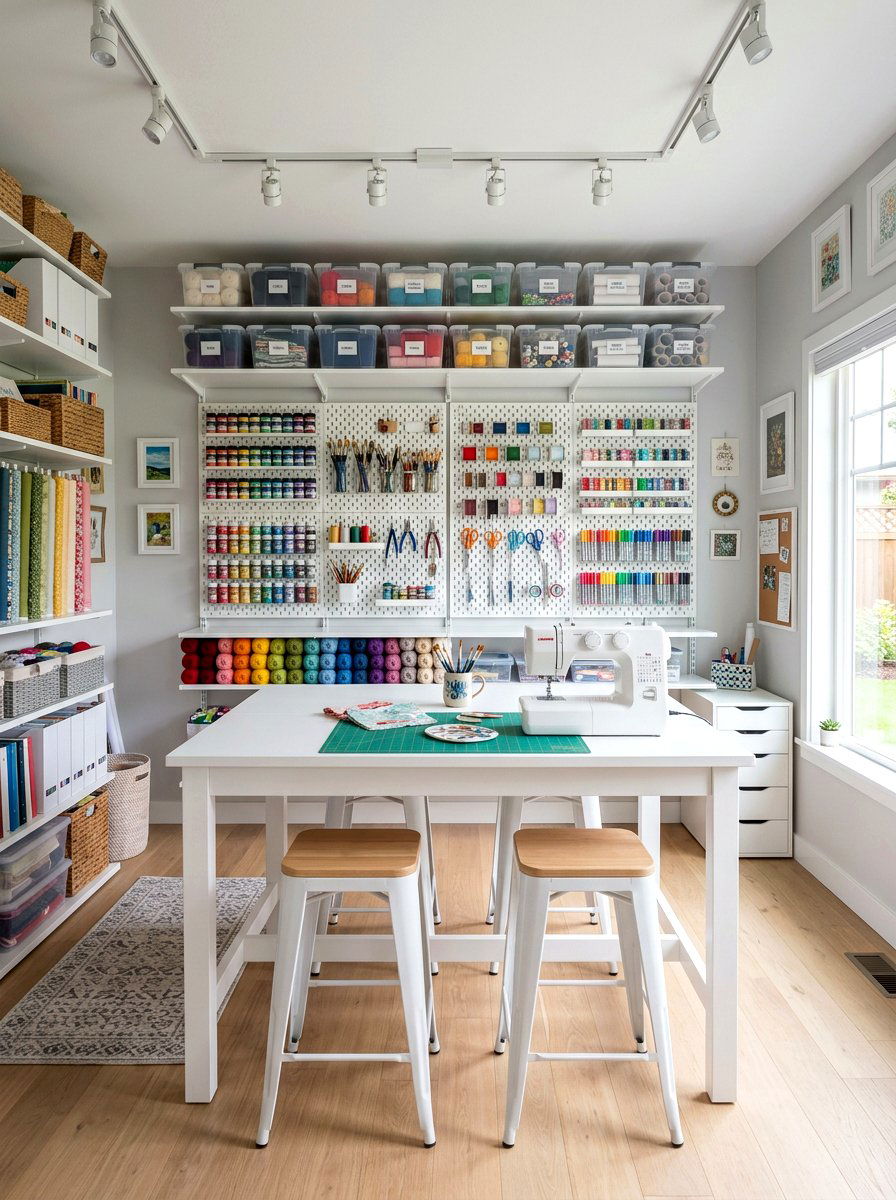 Dedicated Craft Room Setup - 30 home entertaining room ideas