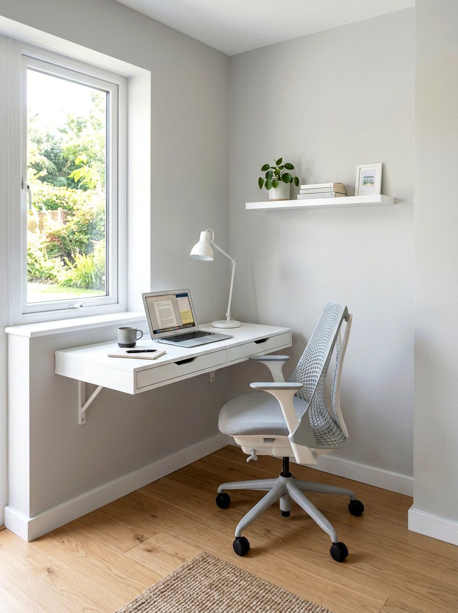 Dedicated Minimalist Study Nook - 30 minimalist teen room ideas