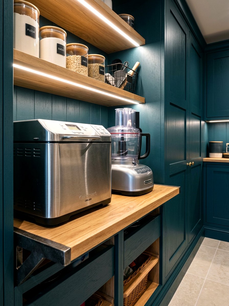 Deep Appliance Pantry Shelf - 30 baking pantry ideas