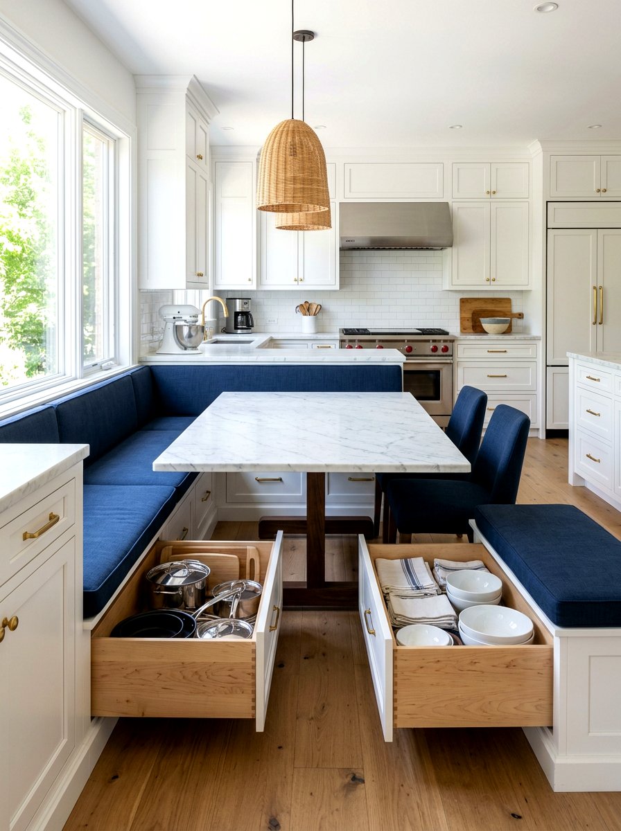 Deep Banquette Storage Drawers - 30 banquette storage drawers ideas