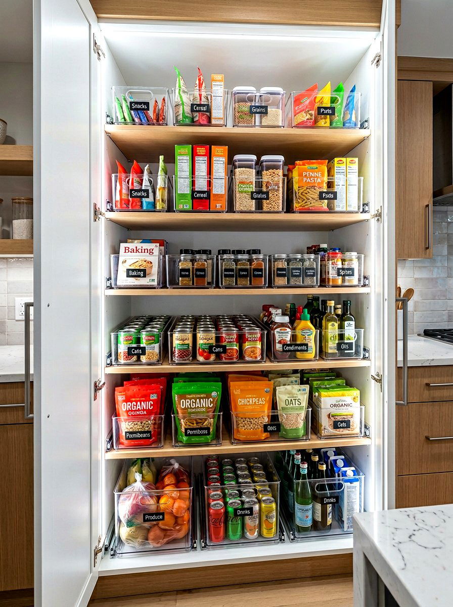 Deep Cabinet Organizer - 30 snack pantry ideas