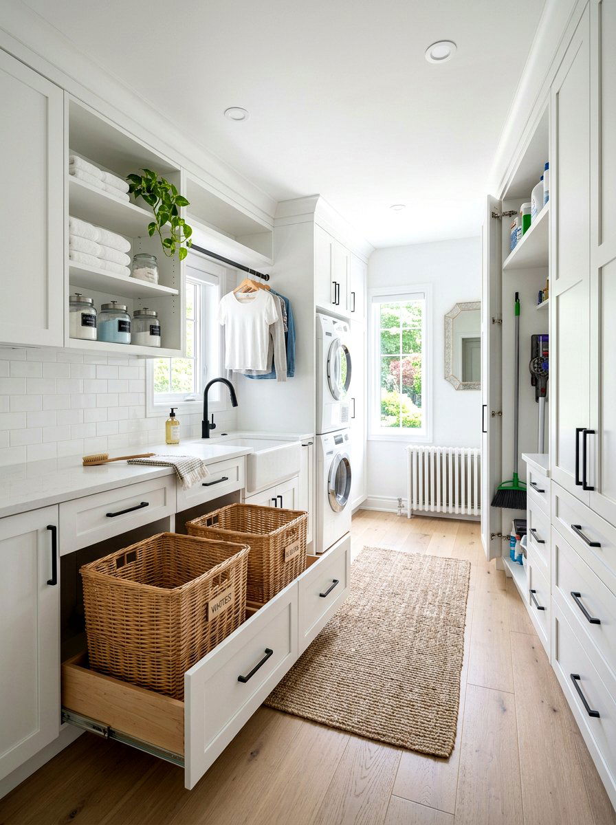 Deep Cabinetry Laundry Layout - 30 laundry closet ideas