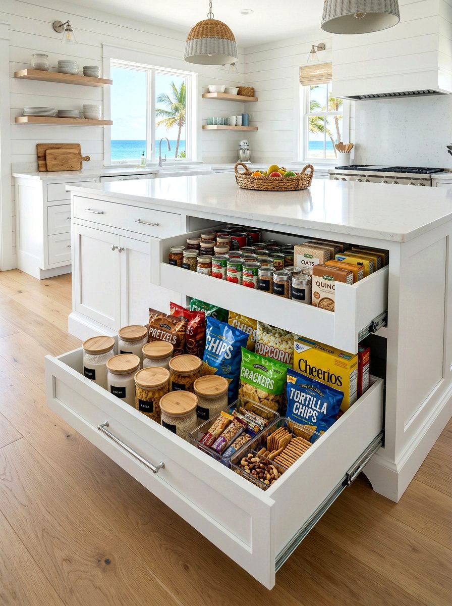 Deep Drawer Pantry - 30 pull out pantry ideas
