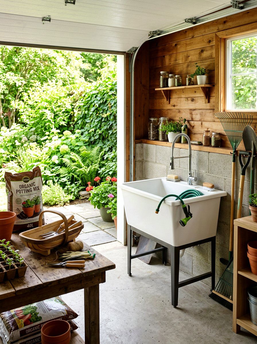 Deep Laundry Tub - 30 garage sink station ideas