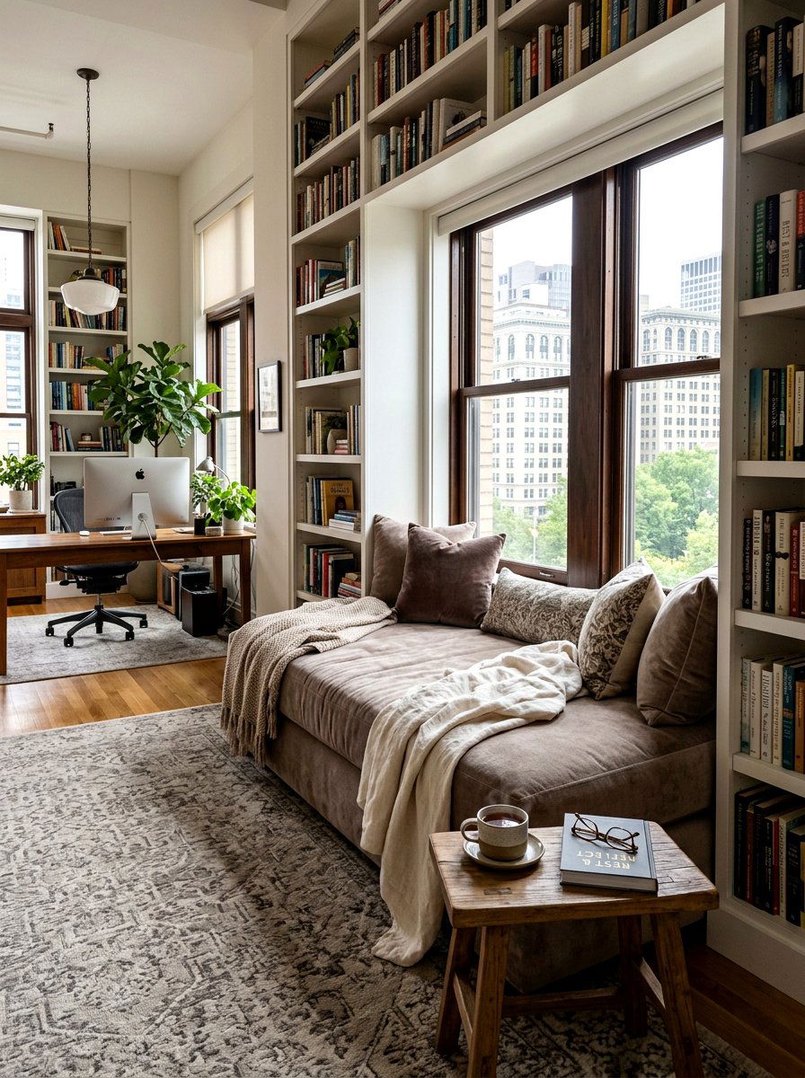 Deep Office Window Daybed For Napping - 30 office window seat ideas