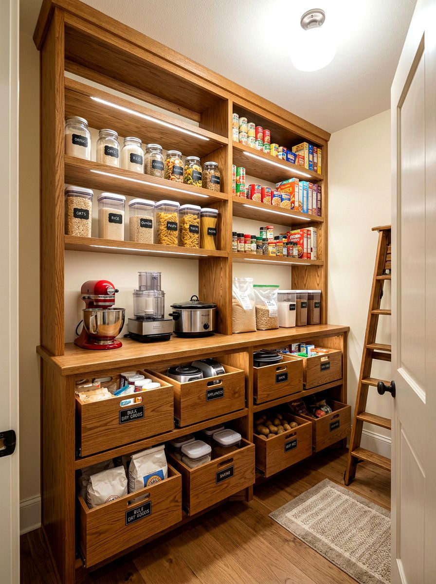 Deep Pantry Shelving - 30 pantry shelving ideas