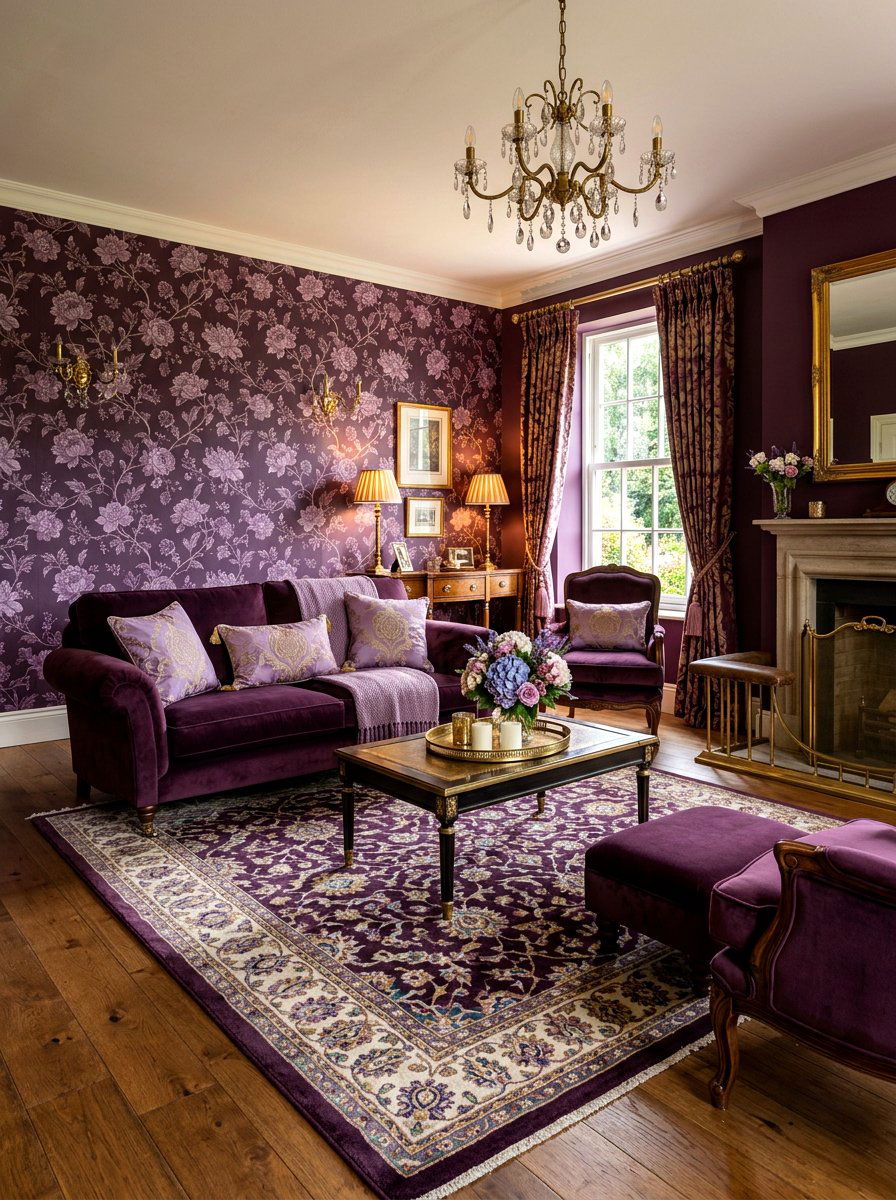 30 Dark Floral Living Room Ideas For Dramatic, Moody Style