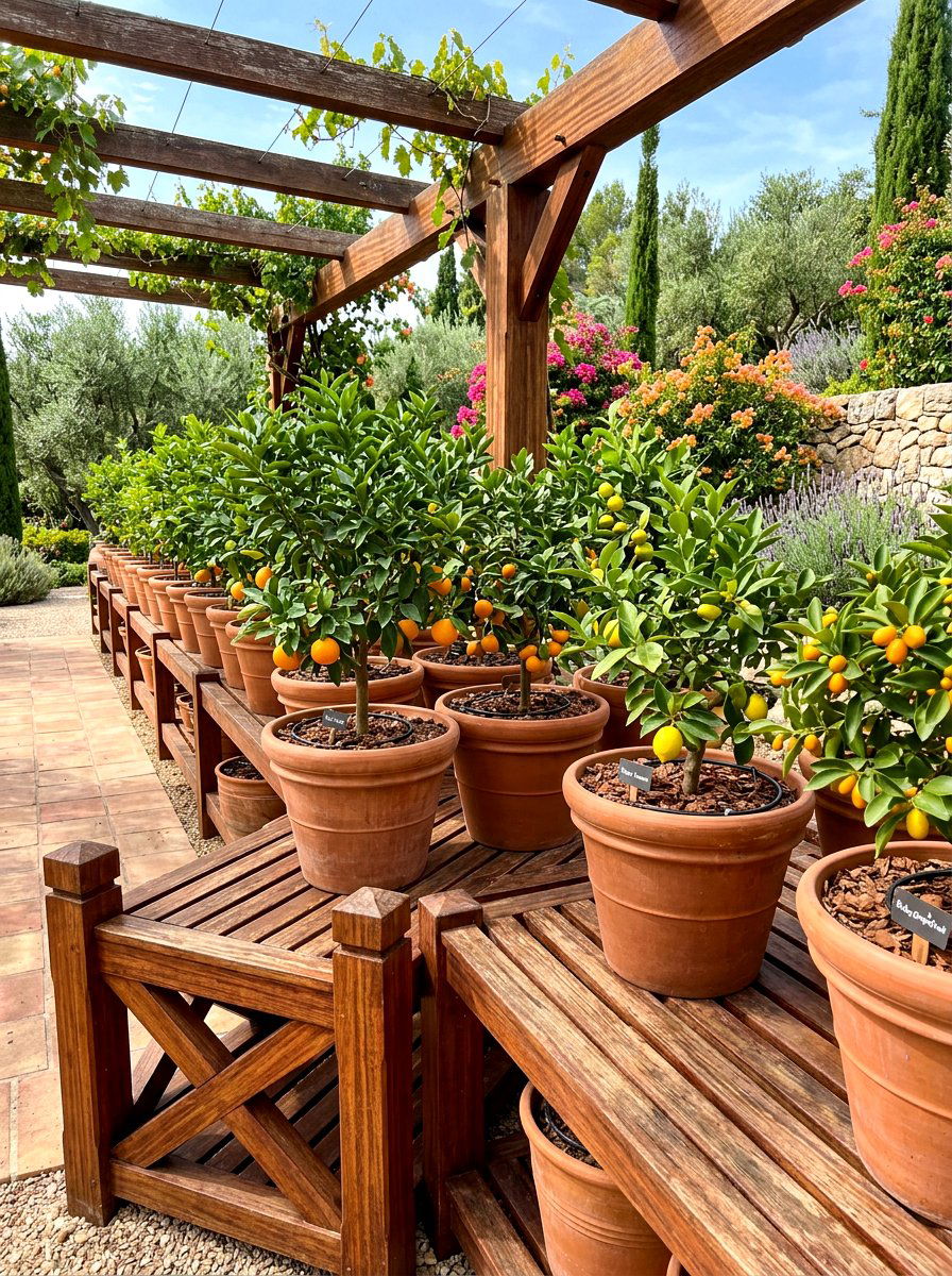 Deep Potting Shelves - 30 greenhouse shelving layout ideas