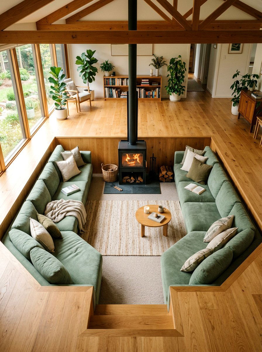 Deep Seat Sofa Sunken Living Room - 30 deep seat sofa ideas