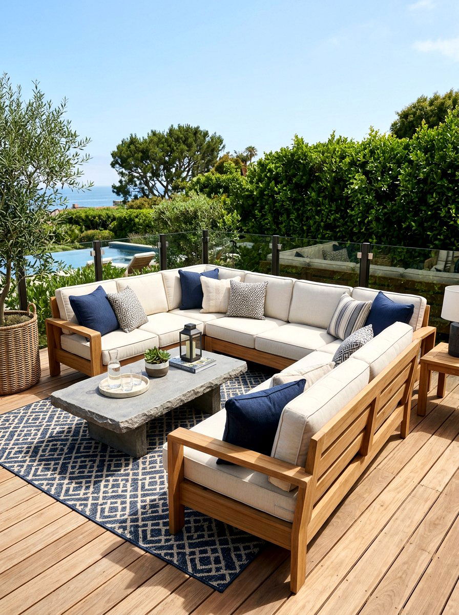 Deep Seating Sectional - 30 plush patio seating ideas