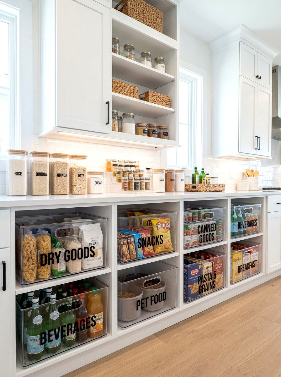 Deep Shelf Pantry Organization - 30 kitchen pantry ideas