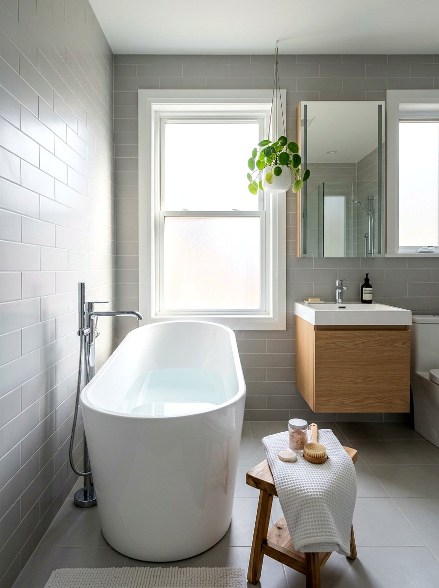 Deep Soaking Tub - 30 mini spa room ideas