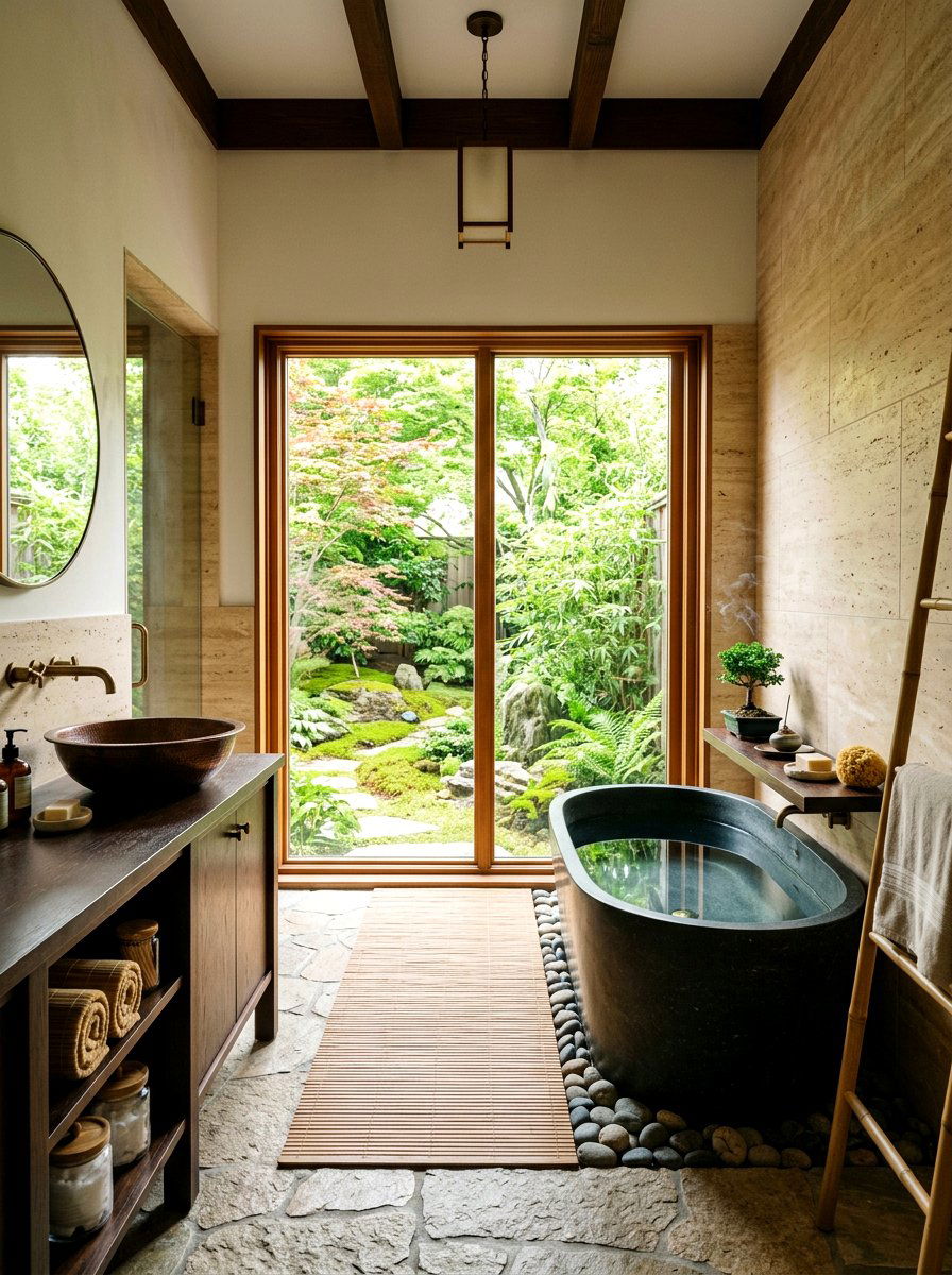 Deep Soaking Tub - 30 low water bathroom ideas