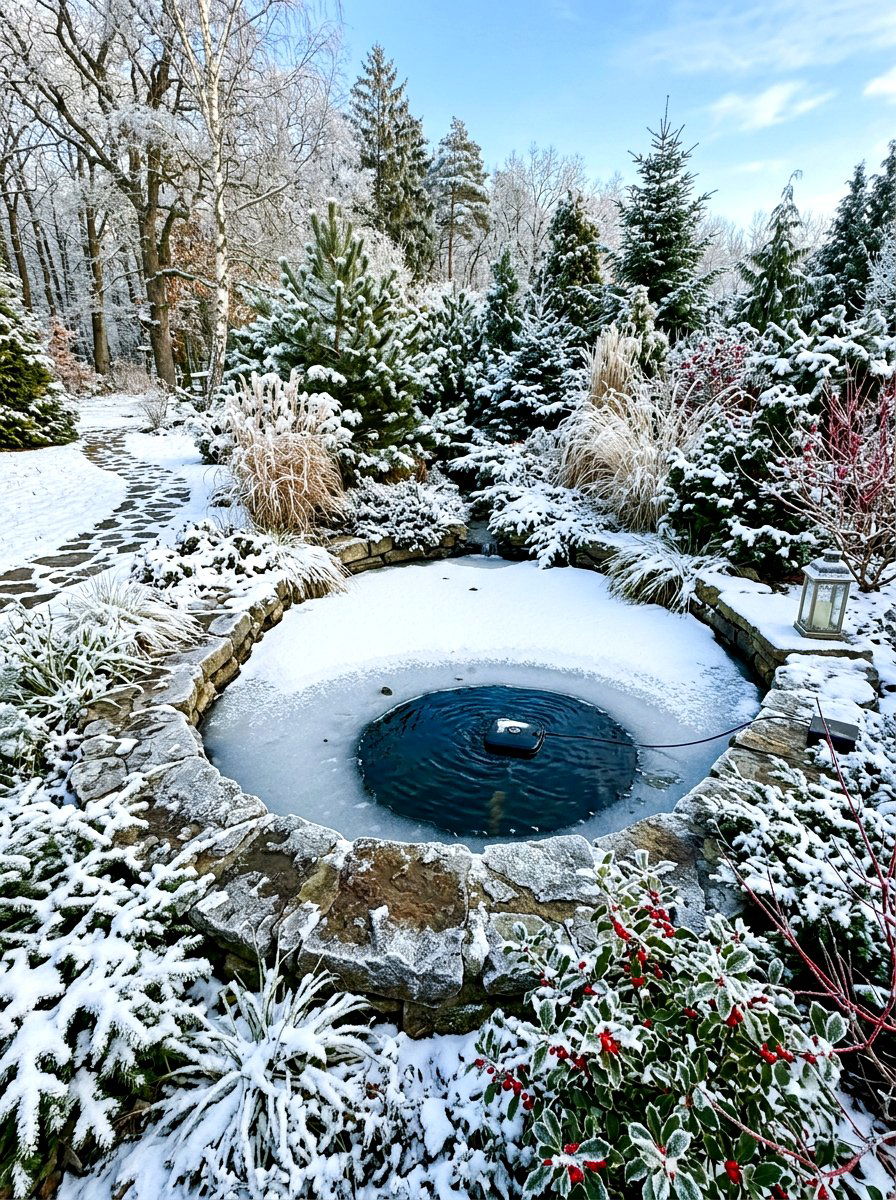 Deep Winter Pond - 30 frog pond ideas