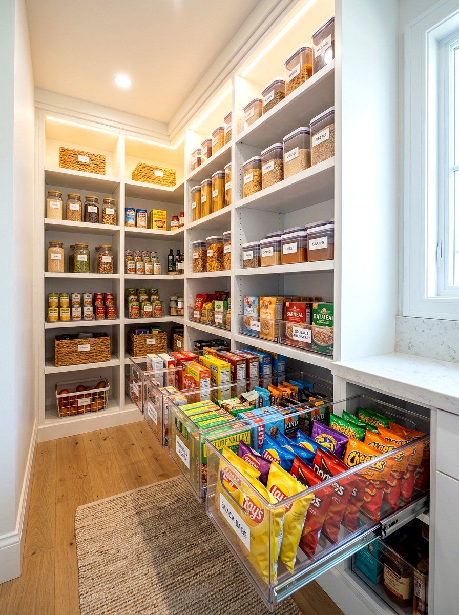 Deep pantry organization - 30 reach in pantry ideas