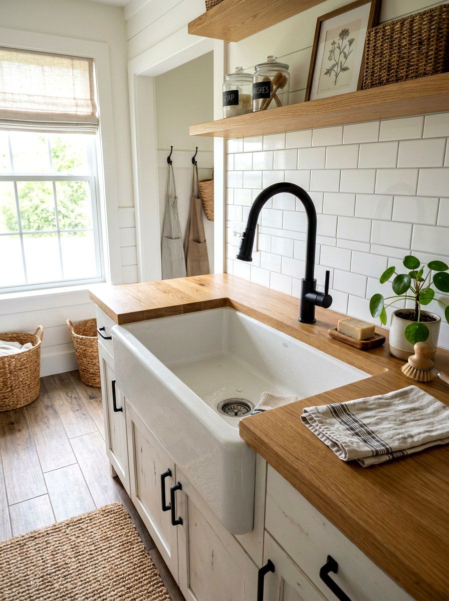 Deep utility sink - 30 utility room ideas