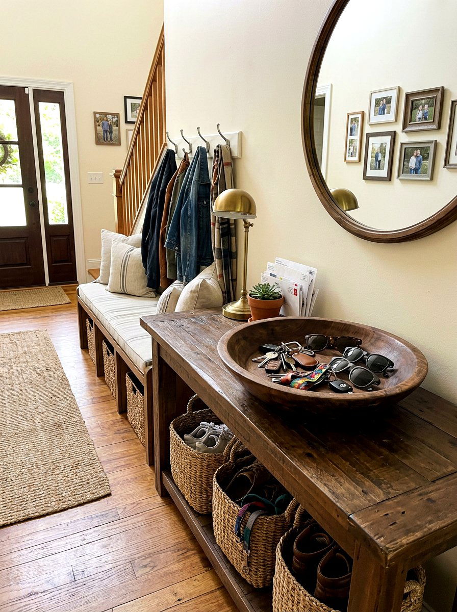 Deep wooden bowl - 30 entry bowl catchall ideas