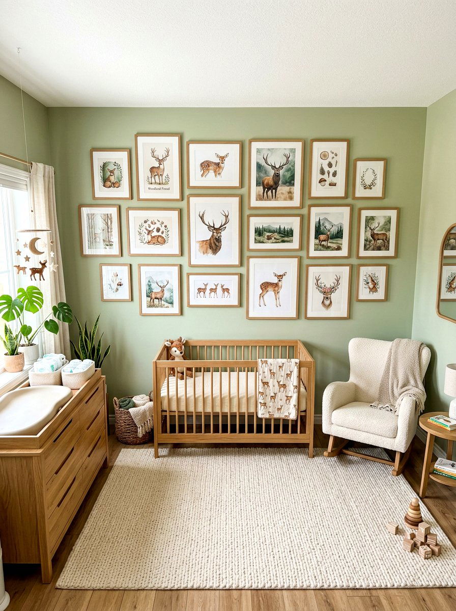 Deer Wall Art - 30 woodland nursery ideas