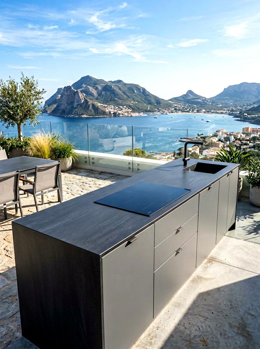 Dekton Outdoor Kitchen Counter - 30 outdoor countertop ideas