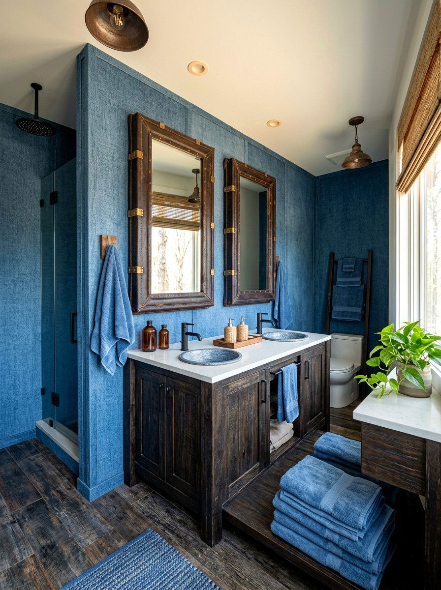 Denim Blue Bathroom Decor - 30 blue bathroom ideas