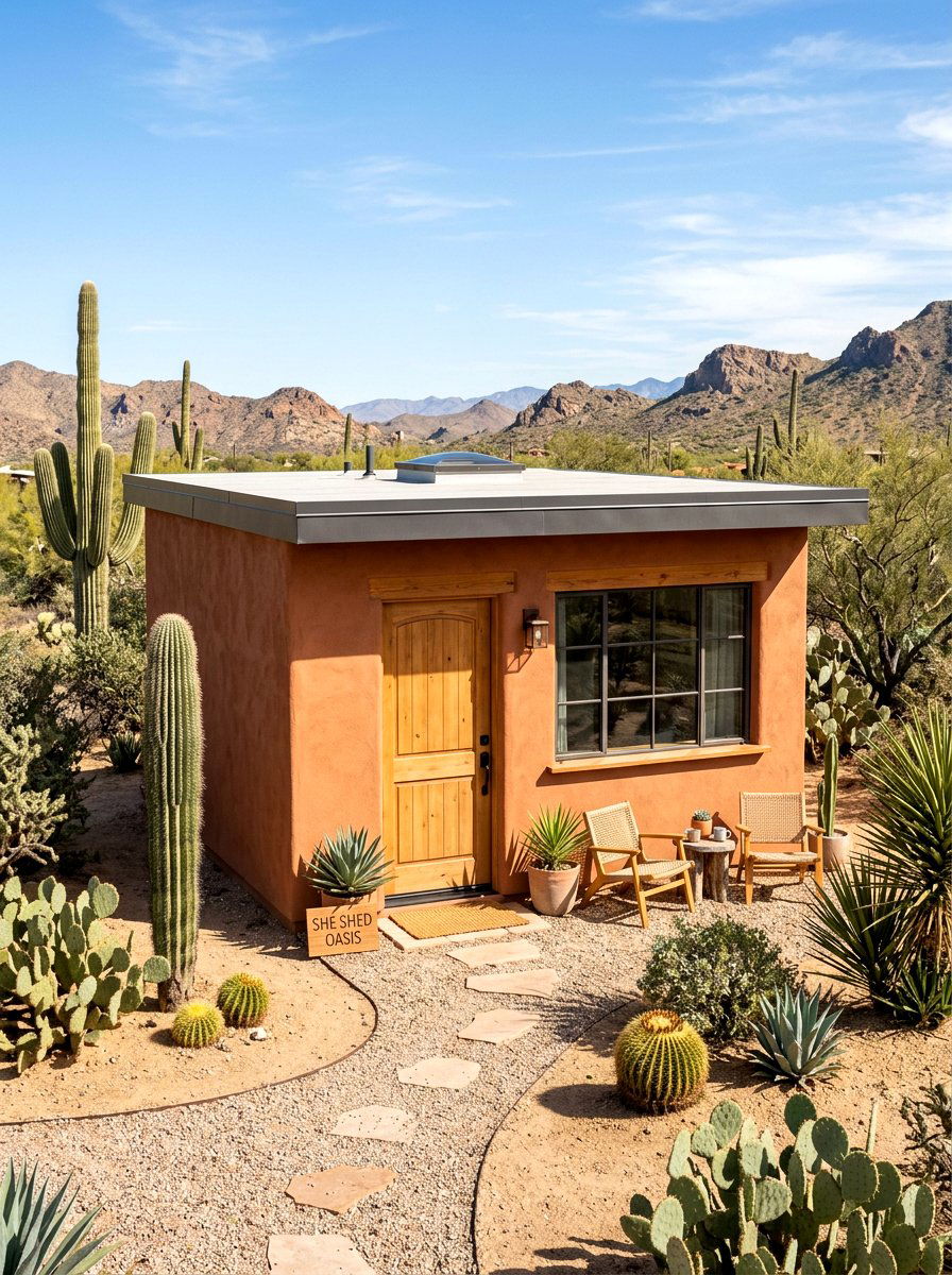 Desert Aesthetic She Shed - 30 she shed backyard aesthetic ideas