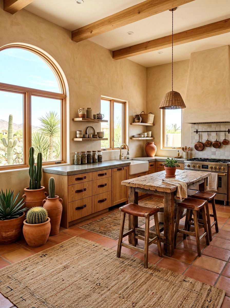 Desert Boho Kitchen - 30 boho kitchen ideas