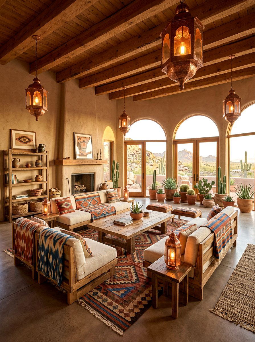 Desert Chic Lounge - 30 alfresco birthday party ideas