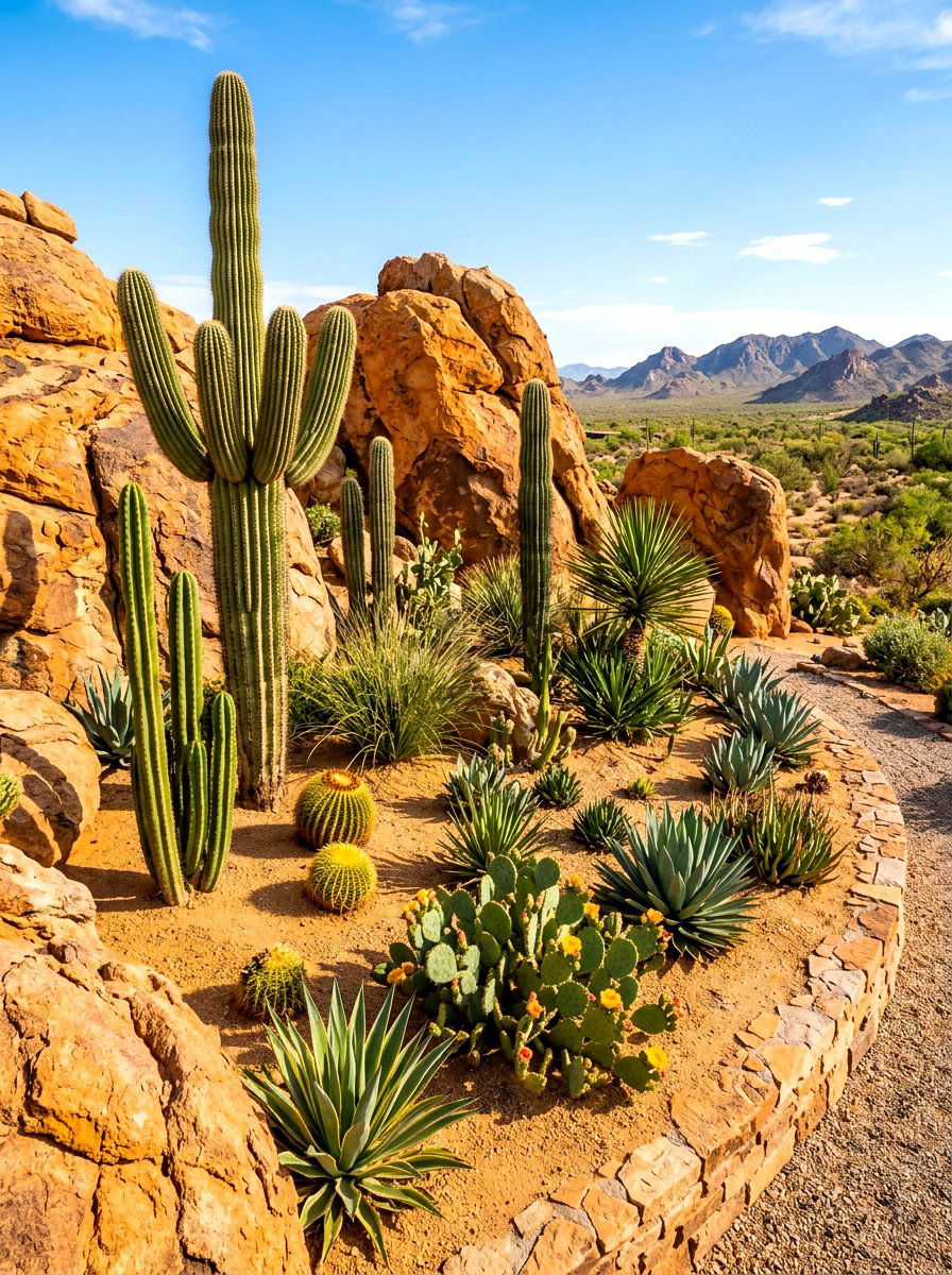 Desert Corner Garden Landscape - 30 corner garden ideas