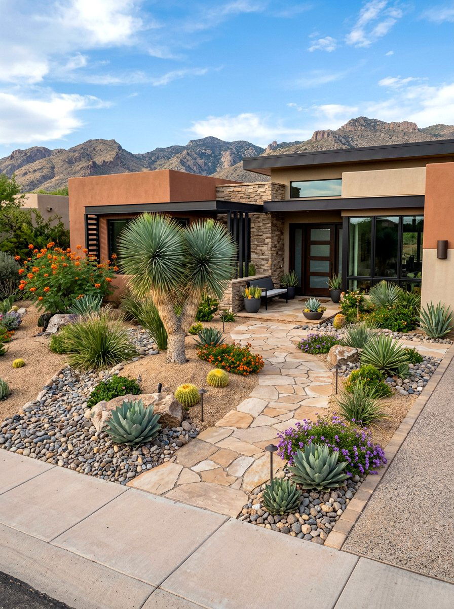 Desert Curb Appeal - 30 desert landscaping ideas