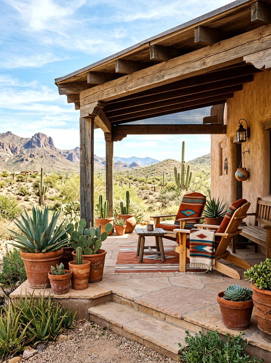 Desert Front Porch Style - 30 front porch decor ideas