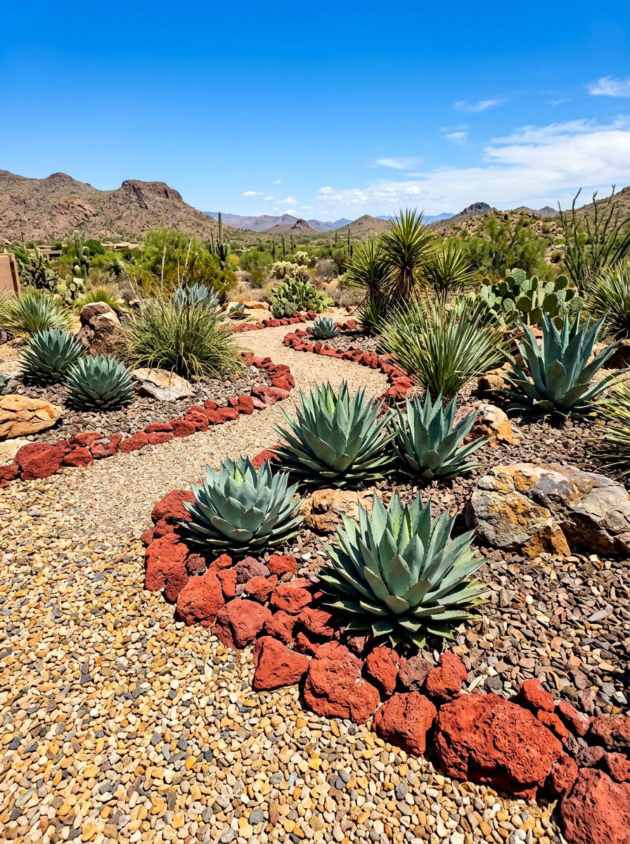 Desert Gravel Landscaping - 30 gravel walkway ideas