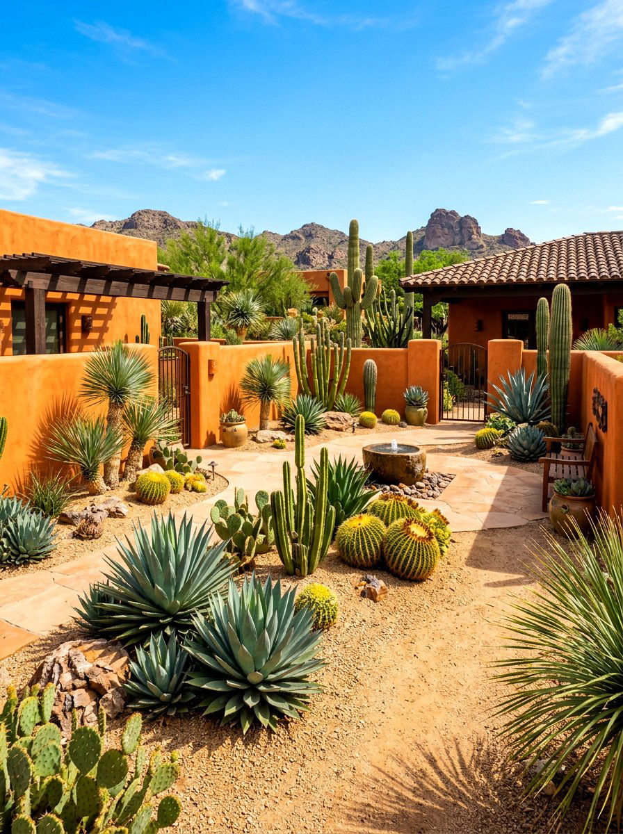 Desert Landscape Atrium - 30 atrium house ideas