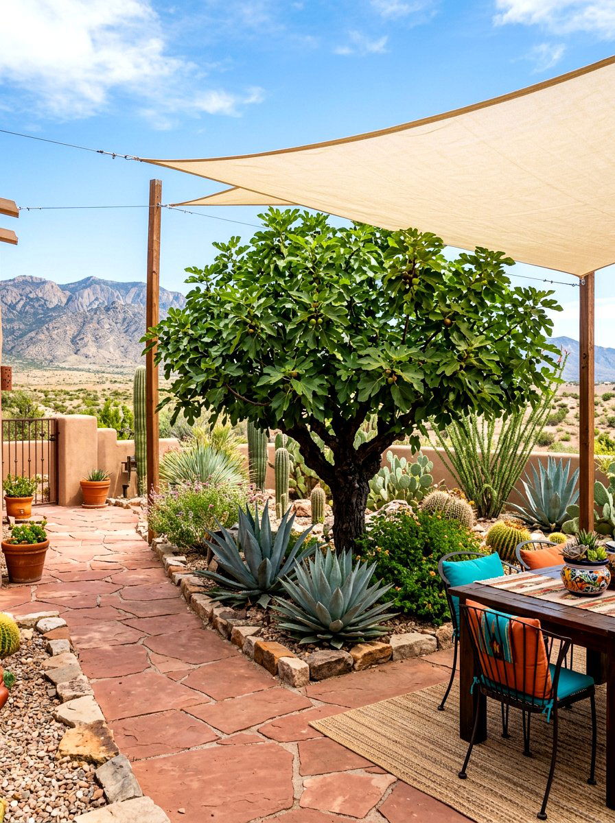 Desert Landscape Patio Fig Tree - 30 fig tree patio ideas