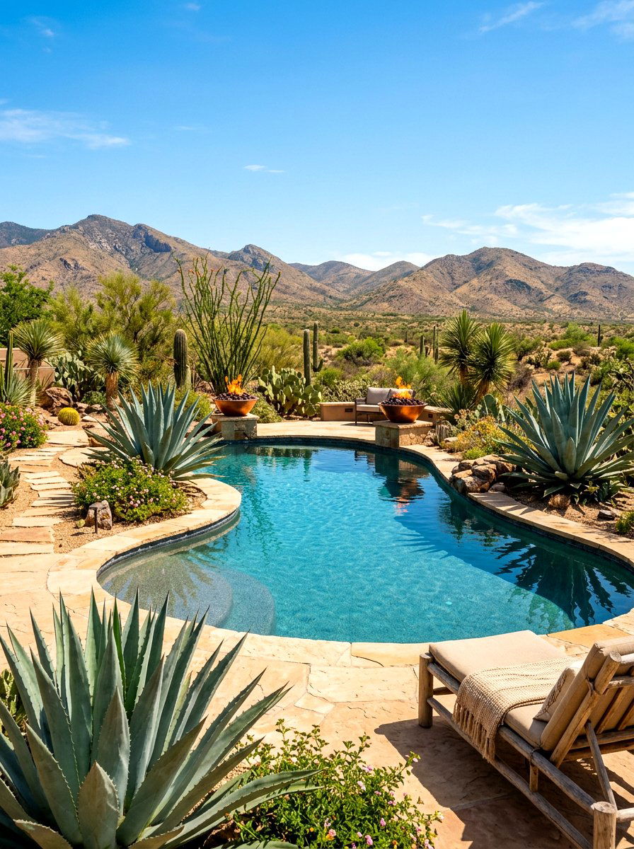 Desert Landscape Pool - 30 pool ideas